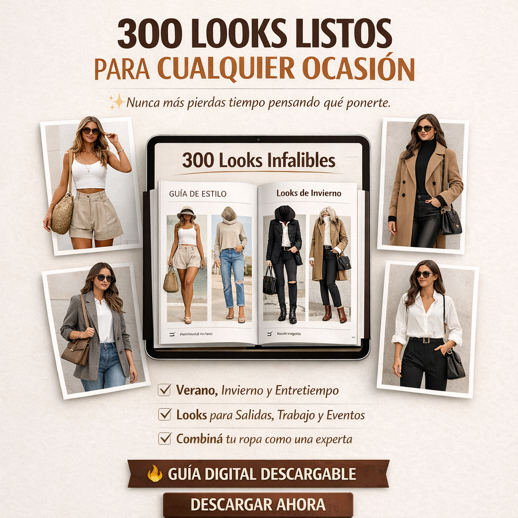 300 outfits listos: no vuelvas a perder tiempo pensando qué ponerte!